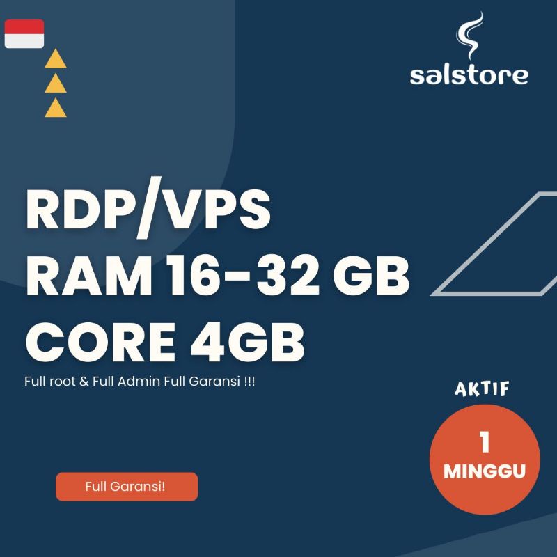 Jual RDP/VPS MINGGUAN SUPPORT EMULATOR | Shopee Indonesia