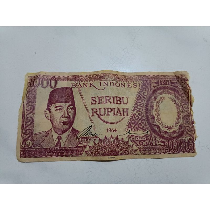 Jual Uang Langka Sukarno 1000 Thn 1964 Asli Shopee Indonesia