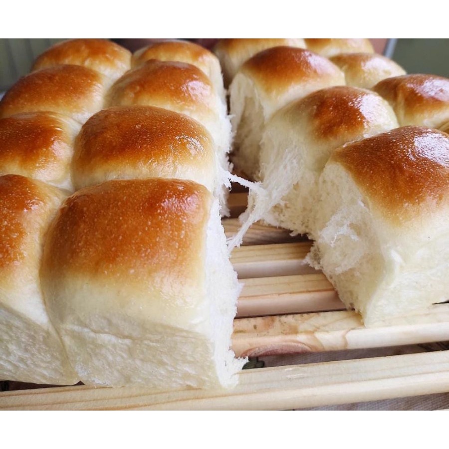 Jual Roti Kasur / Sobek / Glazed Milk Bun Polos Uk. 20 cm x 20 x 5 cm ...