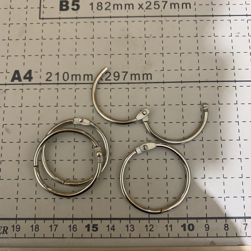 Jual Ring Buka tutup ring kalender ring buku size dalam 35mm harga per 