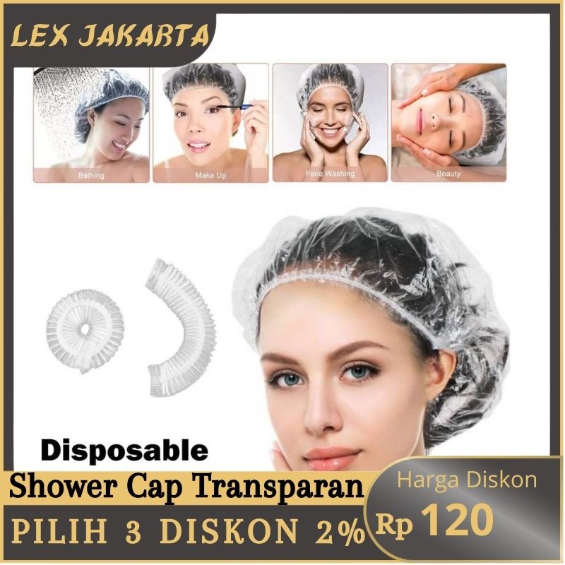 Jual LEXJAKARTA Penutup Rambut Kepala Plastik Mandi Pelindung Cat