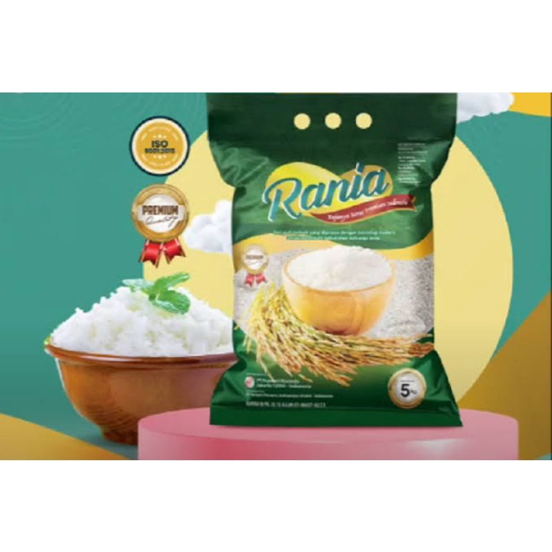 Jual Rania Beras Premium 5 kg / Beras premium / Beras rania | Shopee ...