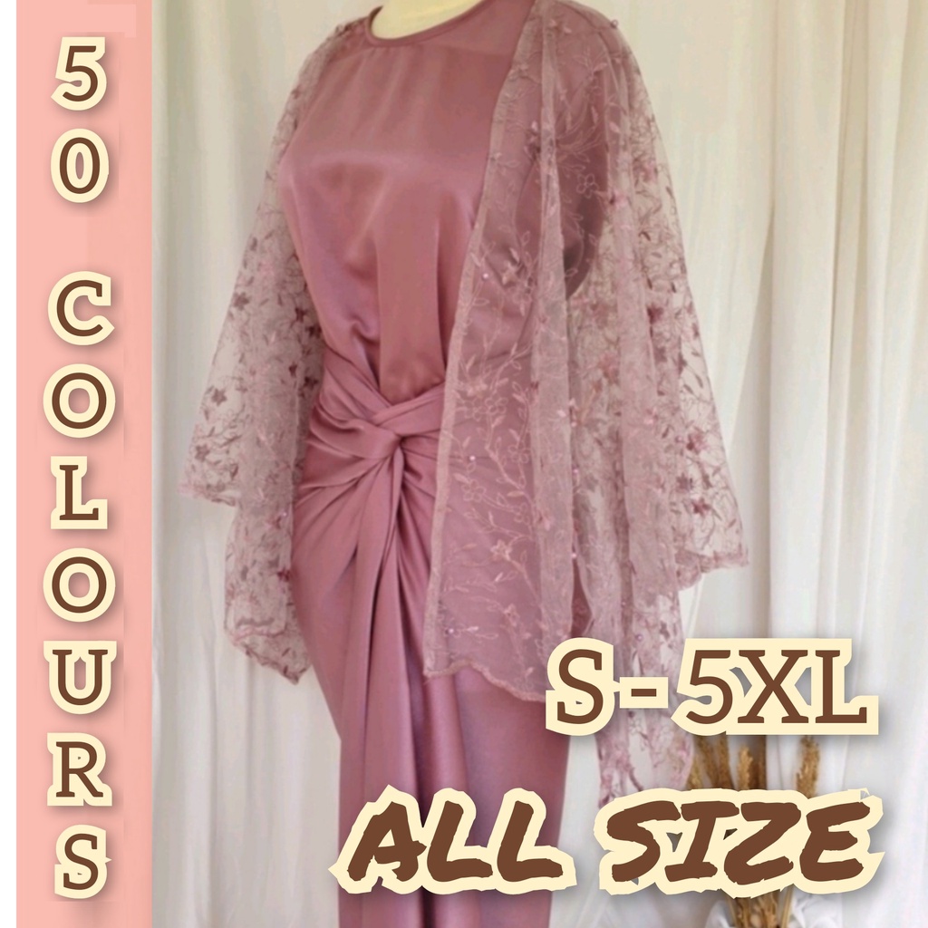 Jual One Set 3in1 (Wrap Skirt+inner+Outer) murah mewah sudah 1 set rok ...