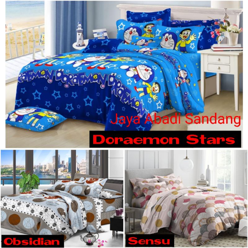 Jual BEDCOVER SET BONAFIDE DISPERSE 180 x 200 / BEDCOVER KING / BEDCOVER DORAEMON / BEDCOVER