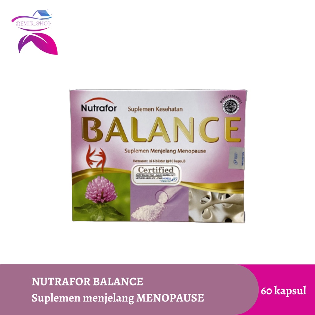 Jual Nutrafor Balance 60 Kapsul Suplemen Menopause | Shopee Indonesia