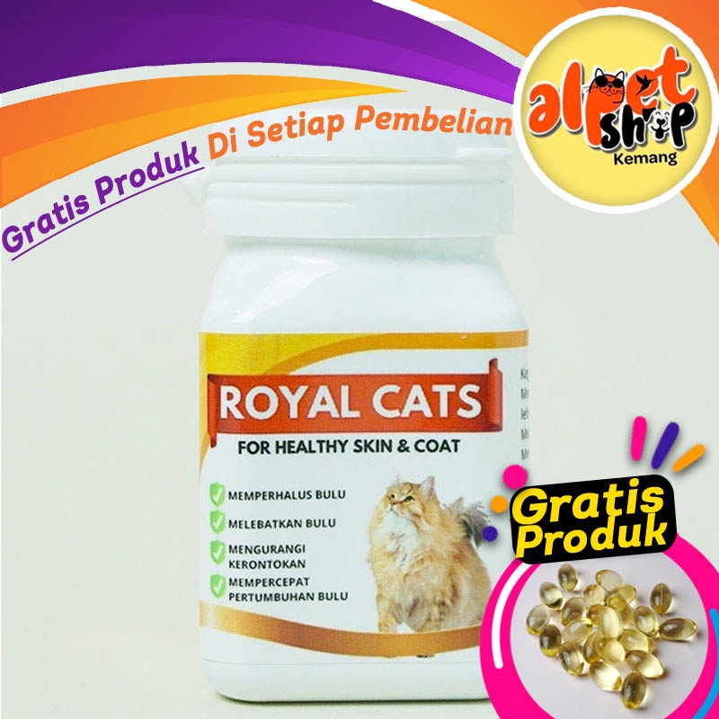 Jual ROYAL CATS 1 KAPSUL Vitamin bulu Kucing / bulu rontok kucing ...