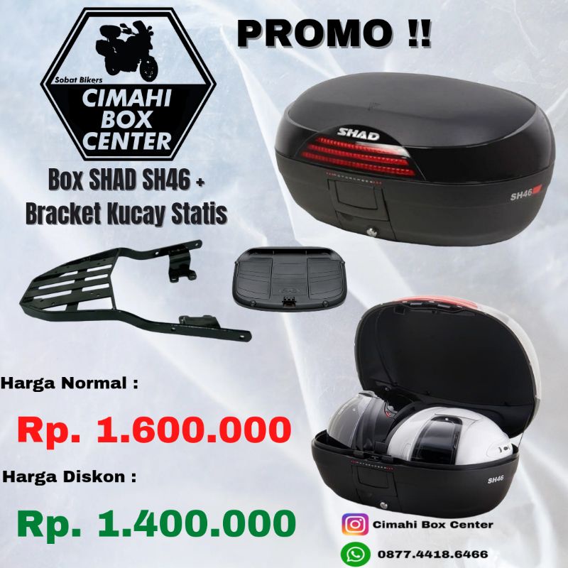 Jual Paket Promo Box Shad Sh Dan Bracket Kucay Statis Original Shopee Indonesia