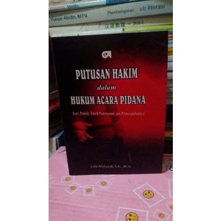 Jual PUTUSAN HAKIM DALAM HUKUM ACARA PIDANA | Shopee Indonesia