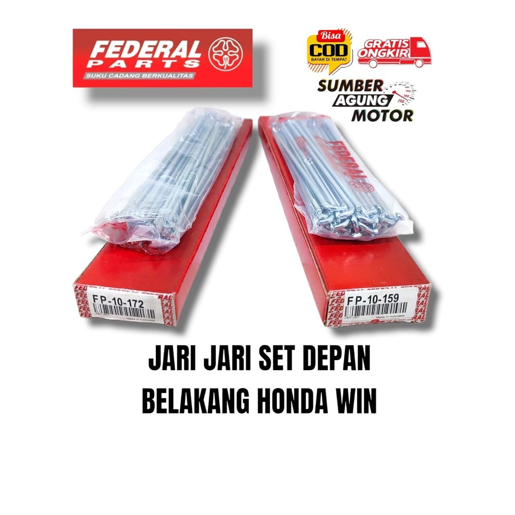Jual JARI JARI RUJI SET DEPAN BELAKANG HONDA WIN Shopee Indonesia