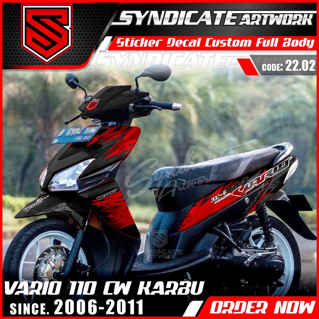 Jual Decal Stiker Hologram Motor VARIO 110 CW old Tahun 2006 2007 2008