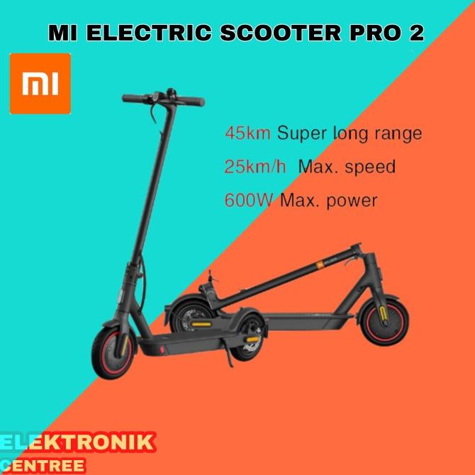 Jual Xiaomi Electric Scooter Pro 2 Mi Kick Scooter 2 Pro Black