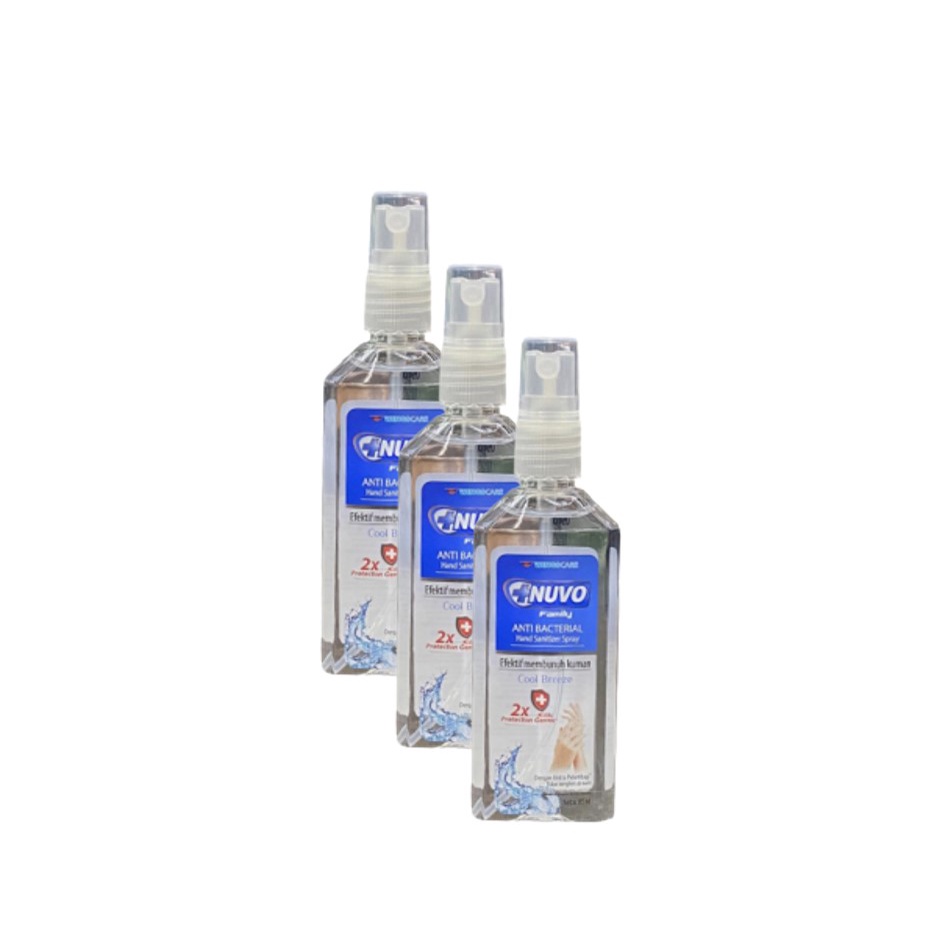Jual NUVO HAND SANITIZER SPRAY BIRU 3 x 85ML Shopee Indonesia