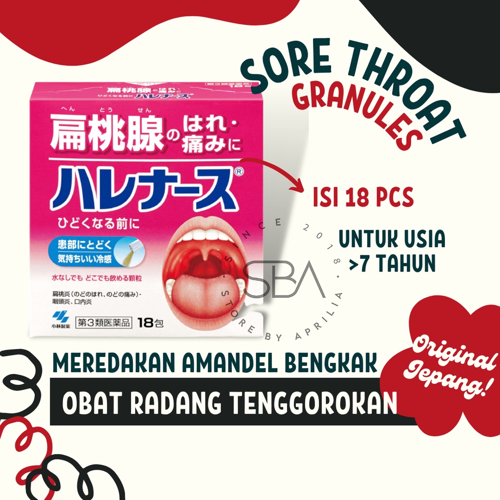 Jual Sore Throat Granules Pcs Original Jepang Obat Batuk Kering Berdahak Sakit