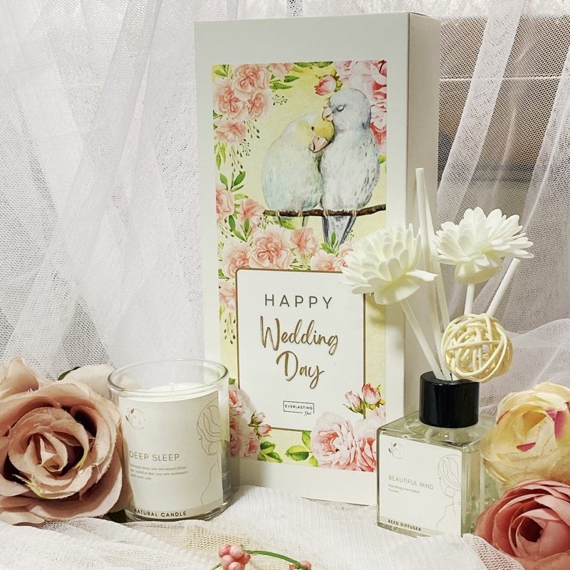 Jual Hampers Reed Diffuser dan Natural Candle Pengharum ruangan Gift ...