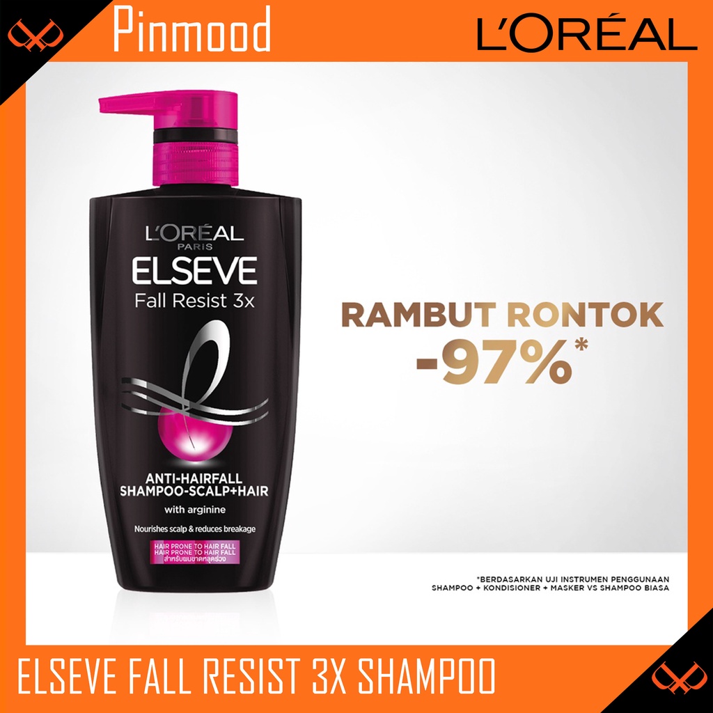 Jual LOREAL PARIS ELSEVE FALL RESIST 3X SHAMPOO [ 620 ML ] - HAIR CARE ...