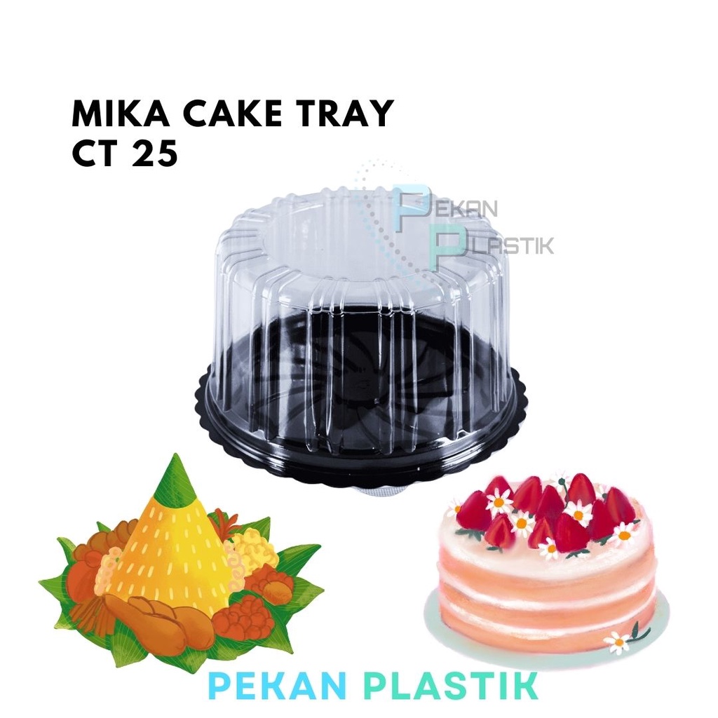 Jual 1 Pcs Mika Tumpeng Ct 25mika Kue Bolu Bulattray Cake Tart Ct25