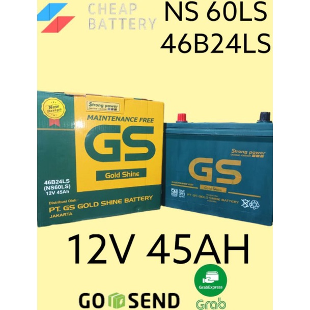 Jual AKI MOBIL CRV NEW LASER GS MF NS60LS 46B24LS 12V45AH | Shopee