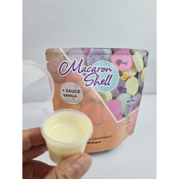 Jual Macaron Shell with Flavor+Sauce Vanila | Shopee Indonesia
