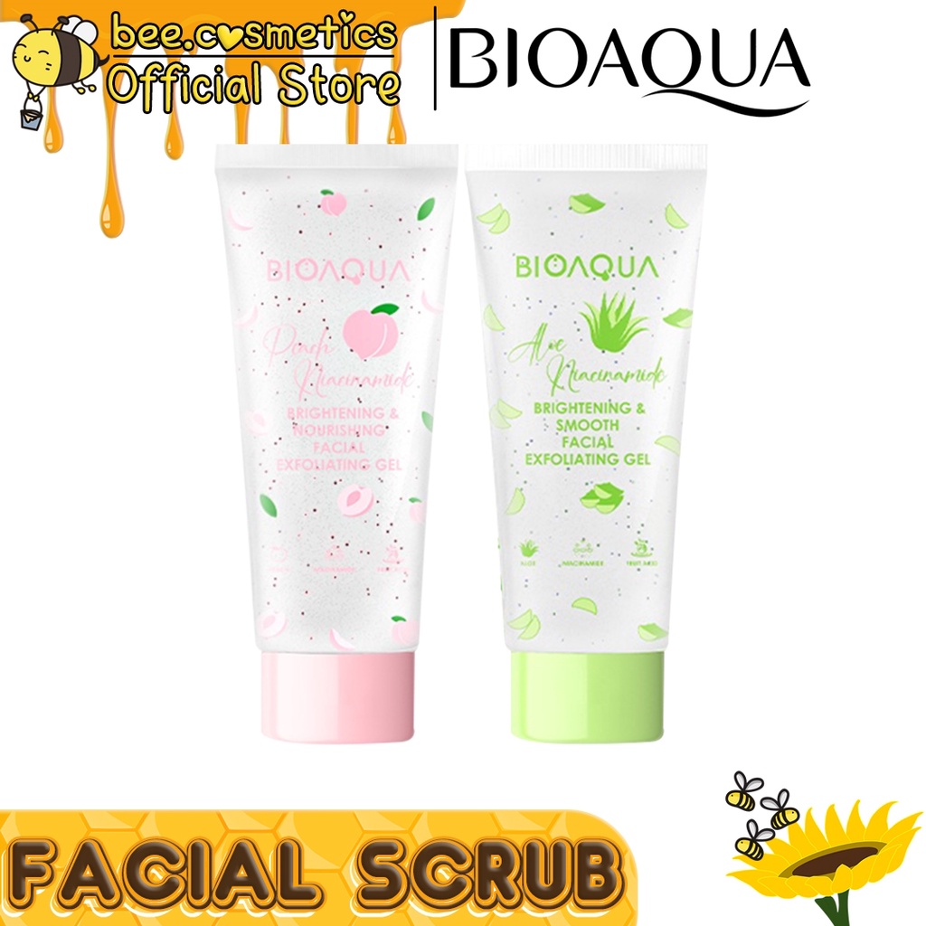 Jual BIOAQUA SCRUB WAJAH NIACINAMIDE BRIGHTENING & SMOOTH FACIAL