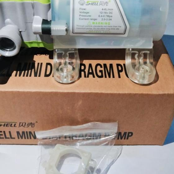 Jual Pompa Air DC 12V~16V SHELL High Pressure Input Dan Output 1/2 inch ...