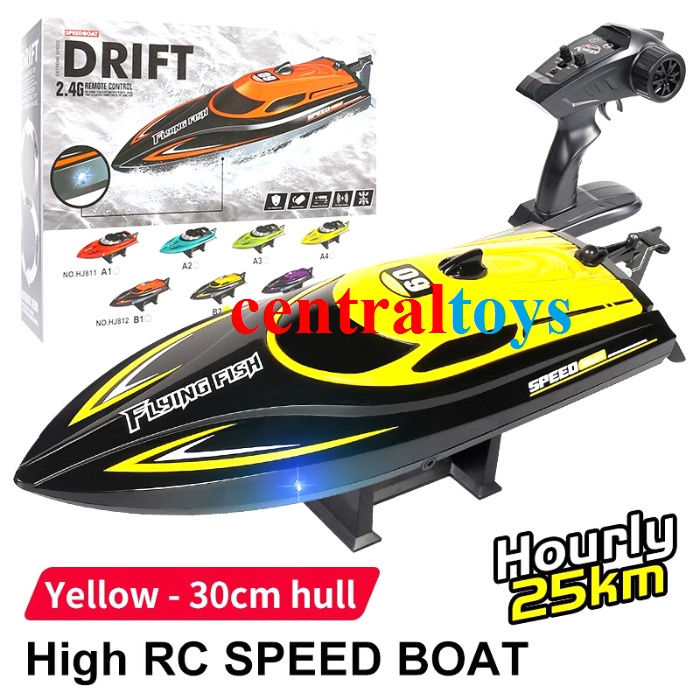 Jual rc speed boat HJ812 flying fish full propo mainan