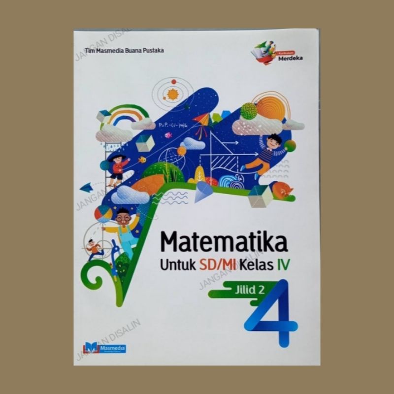 Jual Buku Matematika kelas 4 jilid 2 SD/MI Kurikulum Merdeka Penerbit ...