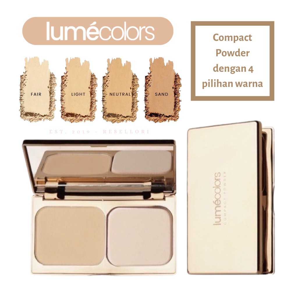 Jual Lumecolors Compact Powder Two Way Cake Pore Blurring Effect 10gr ...