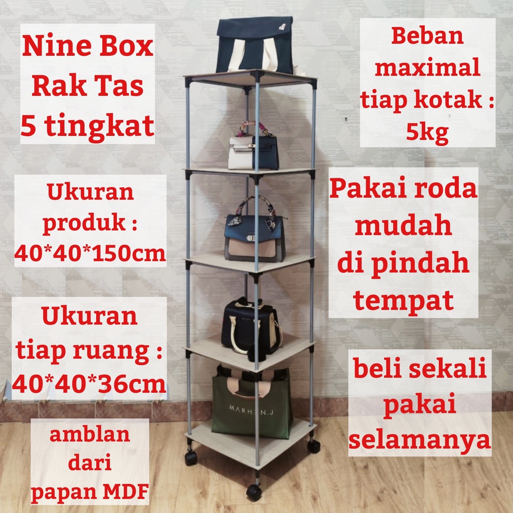 Jual Nine Box Rak Tas Rak Susun Rak Helm Lemari Susun Lemari Pajang Rak Pajangan