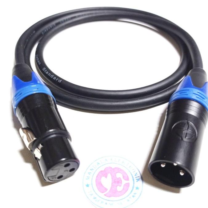 Jual Kabel Mic Xlr Male To Xlr Female M Kabel Canare L T S Black Shopee Indonesia