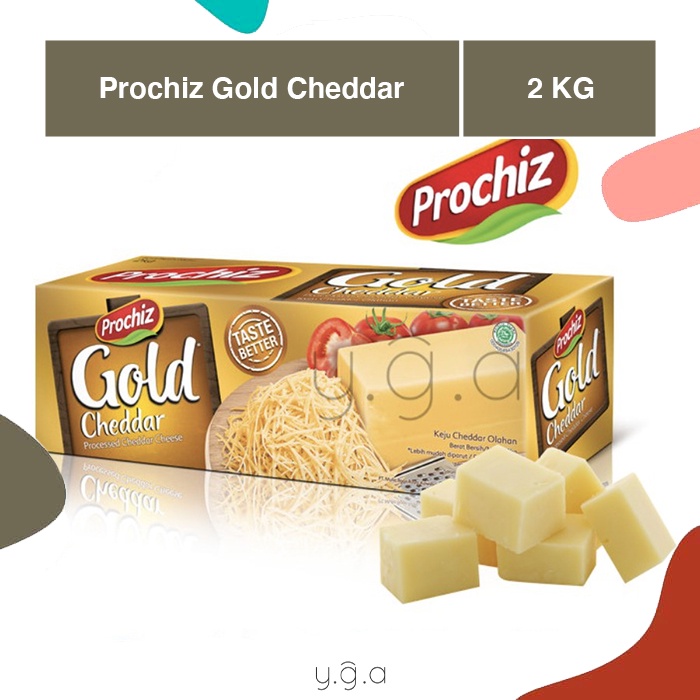 Jual Keju Prochiz Gold 2KG / Cheddar Cheese Gold | Shopee Indonesia