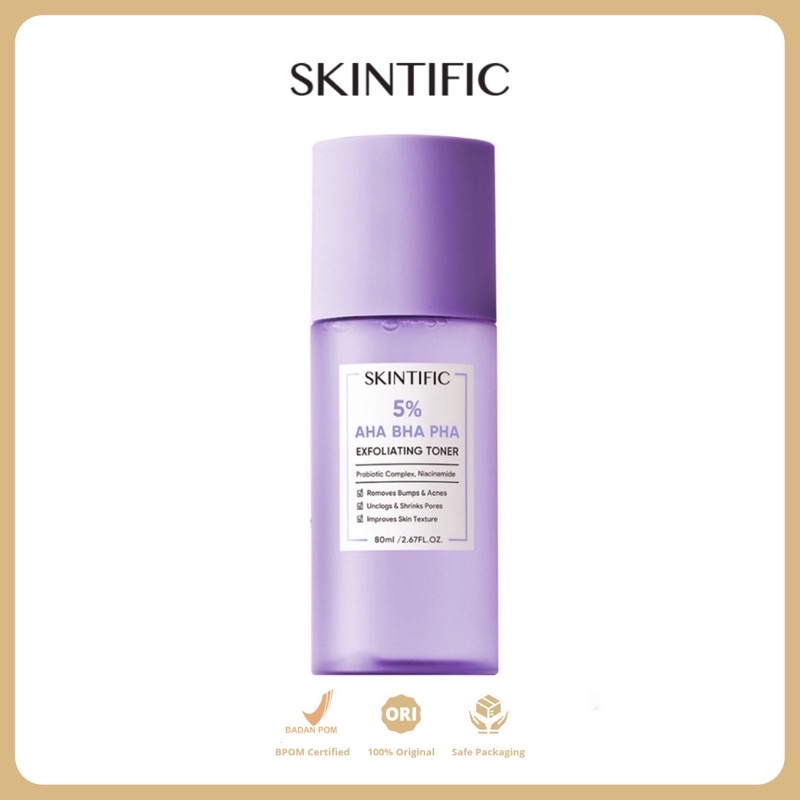Jual SKINTIFIC - 5% Aha Bha Pha Exfoliating Toner Face Eksfoliasi wajah ...