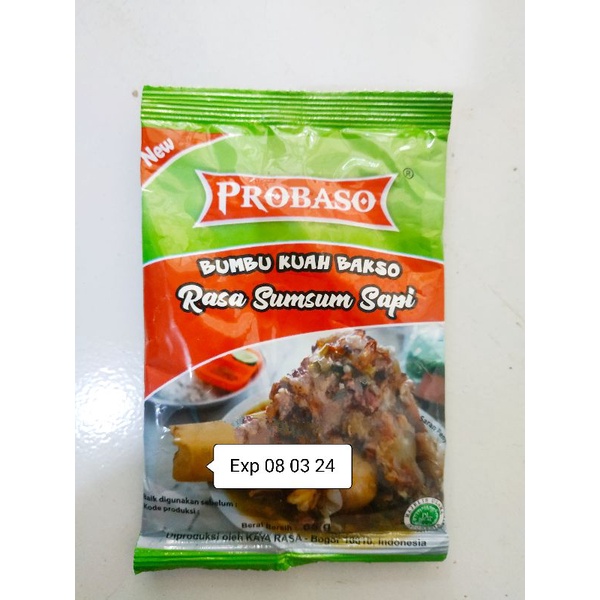 Jual Probaso Bumbu Kuah Bakso Rasa Sumsum Sapi 65 Gram Isi 10 Bks