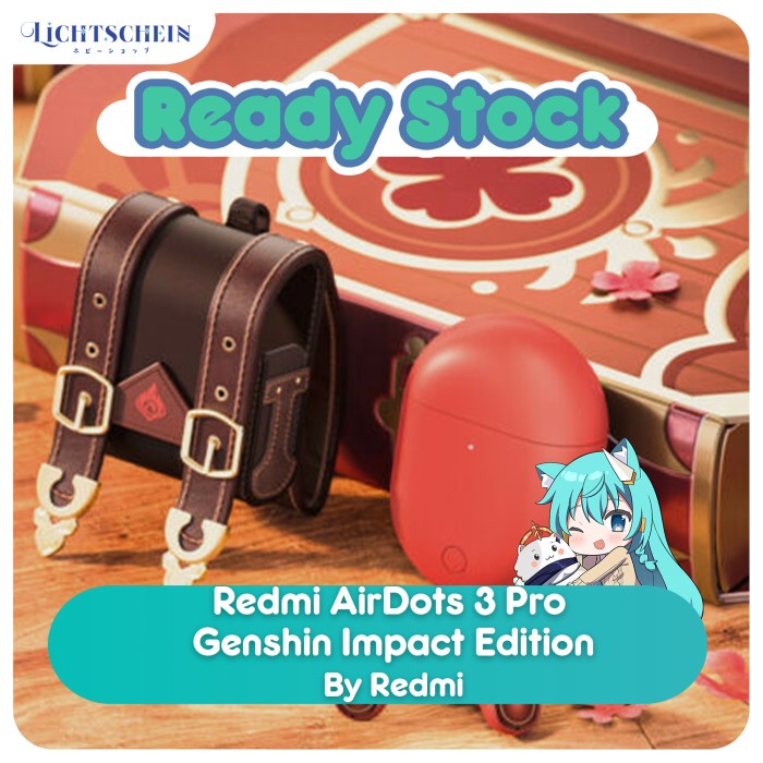 中国限定イヤホンRedmi AirDots 3 Pro 原神 コラボ