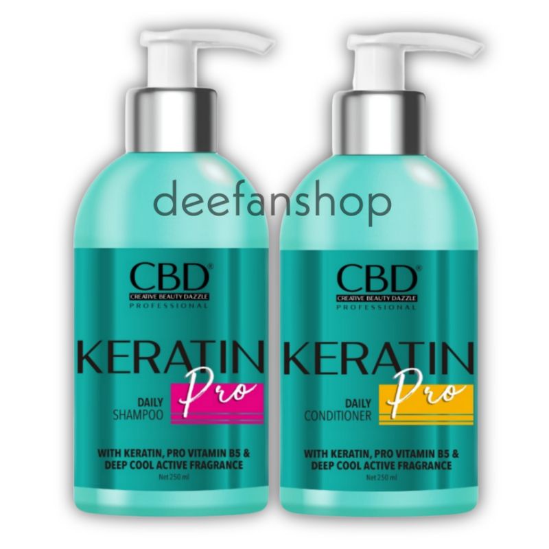 Jual CBD KERATIN SHAMPO + CONDITIONER 250ML | Shopee Indonesia