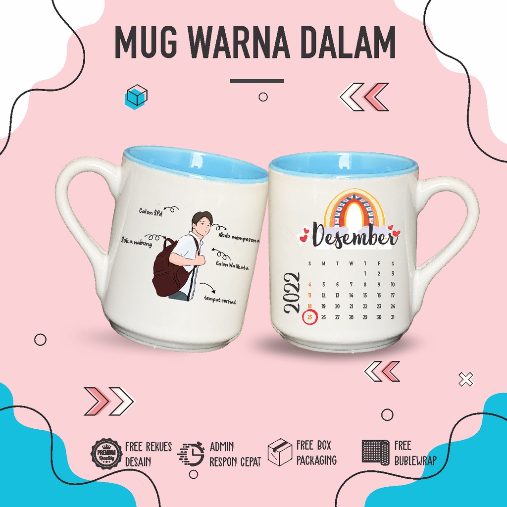 Jual Mug Custom Kata Kata Foto Kartun Desain Bebas Shopee Indonesia 6018