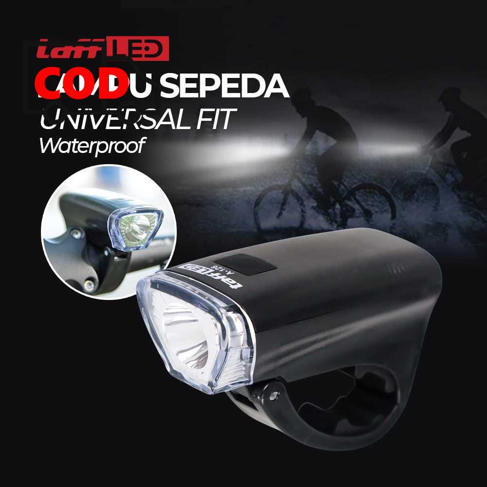 Jual Lampu Depan Gagang Sepeda Cahaya LED Super Terang Universal Fit ...