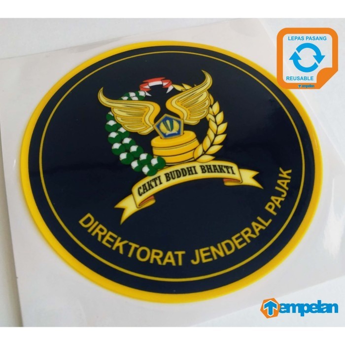 Jual STIKER LEPAS PASANG PREMIUM DIRJEN PAJAK DJP (T.DALAM KACA/W ...