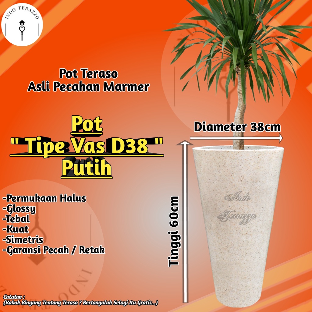 Jual Pot Keramik Besar Pot Teraso Vas T D Indo Terazzo Pot Tanaman Besar Shopee Indonesia