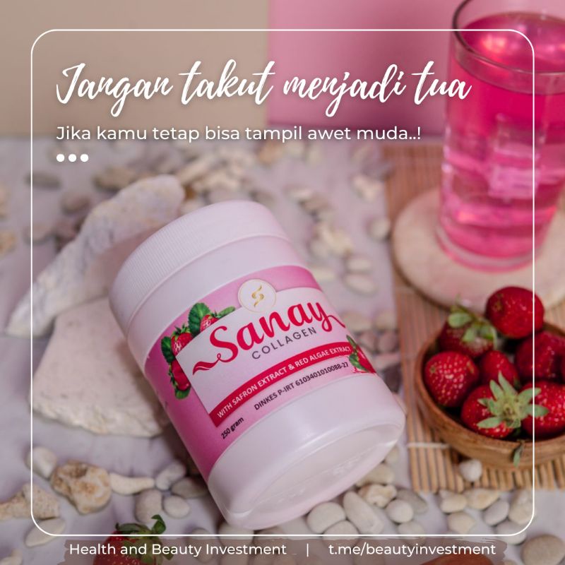 Jual Sanay Collagen 250gr [mengandung collagen + glutathione] | Shopee ...