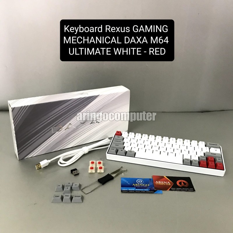 Jual Keyboard Rexus GAMING MECHANICAL DAXA M64 ULTIMATE WHITE - RED ...
