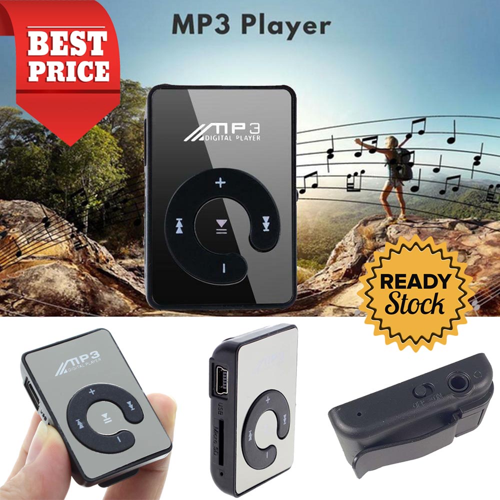 Jual TOM RIDER MP3 Player Mini TF Card with Small Clip CLogo Jepit