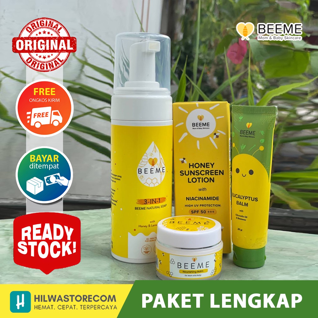 Jual PAKET LENGKAP BEEME NOURISHING BALM + HONEY SUNSCREEN SPF 50