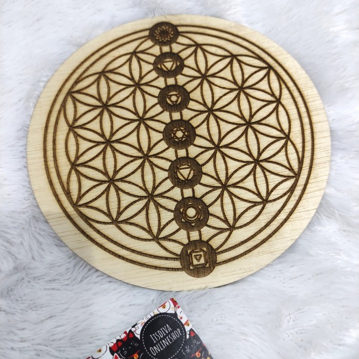 Jual Tarot Crystal Charging Grid Dari Kayu - Flower Of Life | Shopee ...