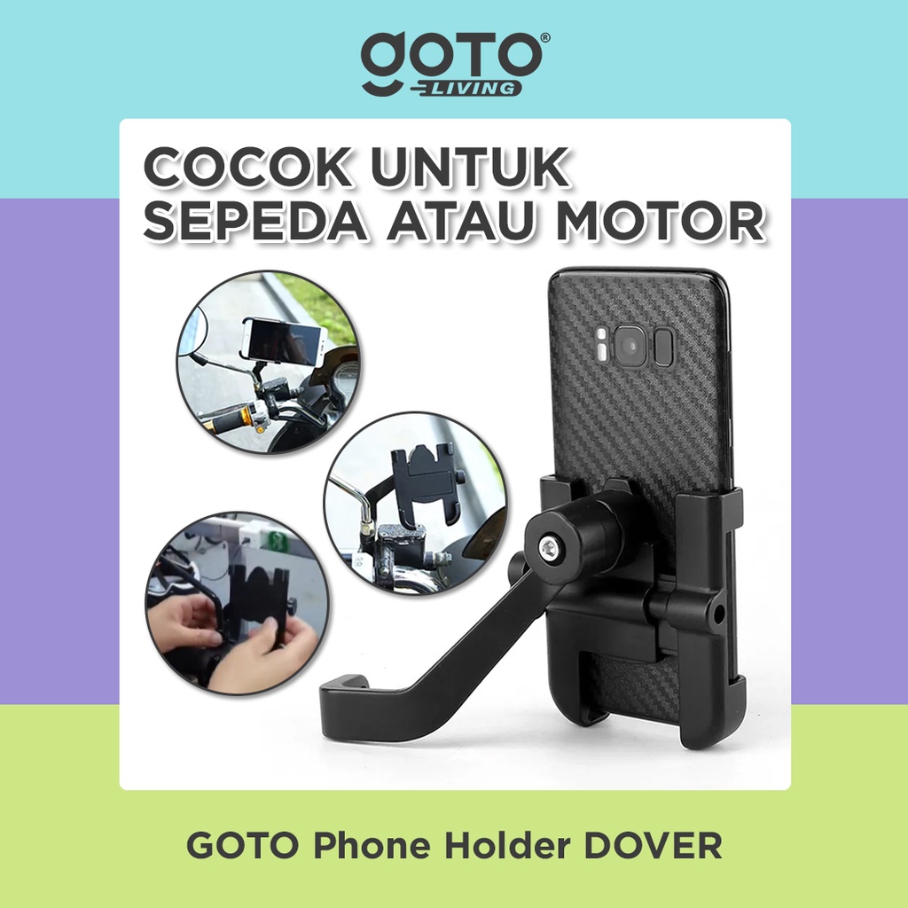 Jual Goto Dover Stand Phone Holder Dudukan Pegangan Hp Sepeda Motor