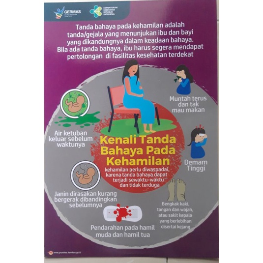 Jual Poster Kenali Tanda Bahaya Pada Kehamilan Shopee Indonesia