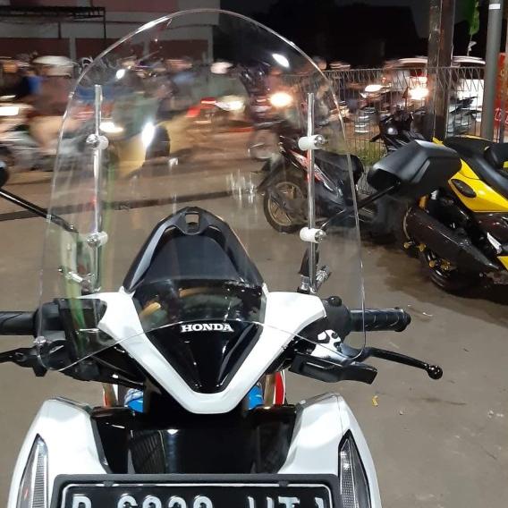 Jual VISOR WINDSHIELD GENIO UNIVERSAL VARIO BEAT MIO SCOOPY FINO XRIDE