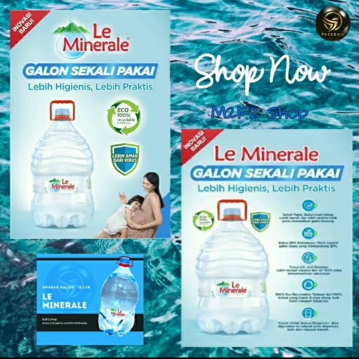 Jual Air Mineral Le Minerale Galon Isi 15 Liter Kemasan Satuan Shopee Indonesia 5212