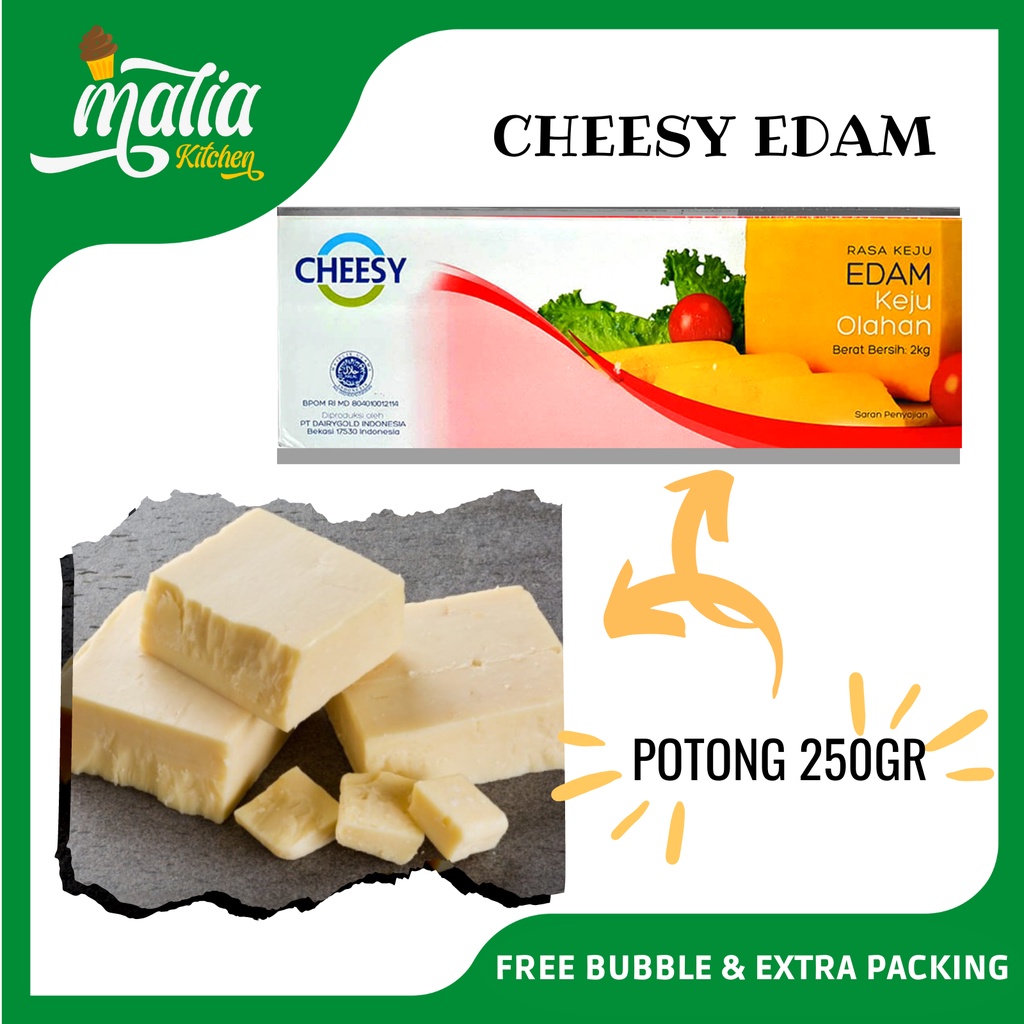 Jual Keju edam keju edam cheesy potong kurleb 250gr Shopee Indonesia