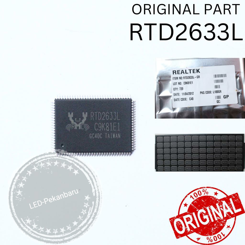Jual IC RTD2633L RTD2633 RTD 2633 SHARP LED TV QFP128 SMD | Shopee ...