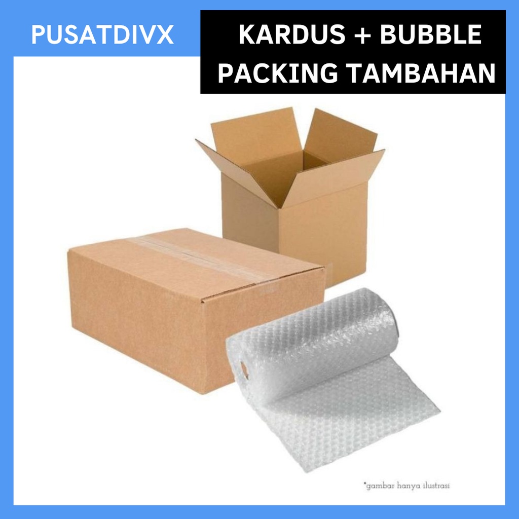 Jual EXTRA BUBBLE WRAP + KARDUS UNTUK KEAMANAN PACKING PELINDUNG PAKET ...